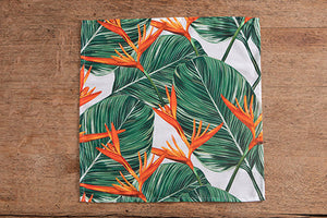 Set di 6 tovaglioli da tavola in stoffa 45 x 45 CM cotone stampa digitale dai colori vivi ed intensi lavabili in lavatrice made in Italy AFRICA