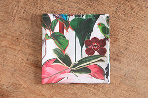 Set di 6 tovaglioli da tavola in stoffa 45 x 45 CM cotone stampa digitale dai colori vivi ed intensi lavabili in lavatrice made in Italy AMAZZONIA
