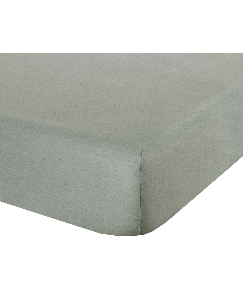 Lenzuolo letto sotto lenzuola con angoli in cotone made in italy GRIGIO FUMO - NOVILUNIO.IT