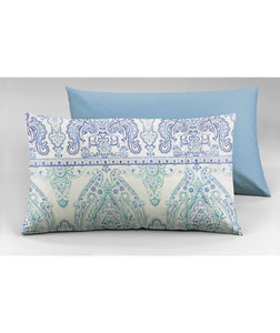Set 2 federe coppia di federe bifaccia doubleface stampa digitale 100% cotone Made in Italy FILIGRANA