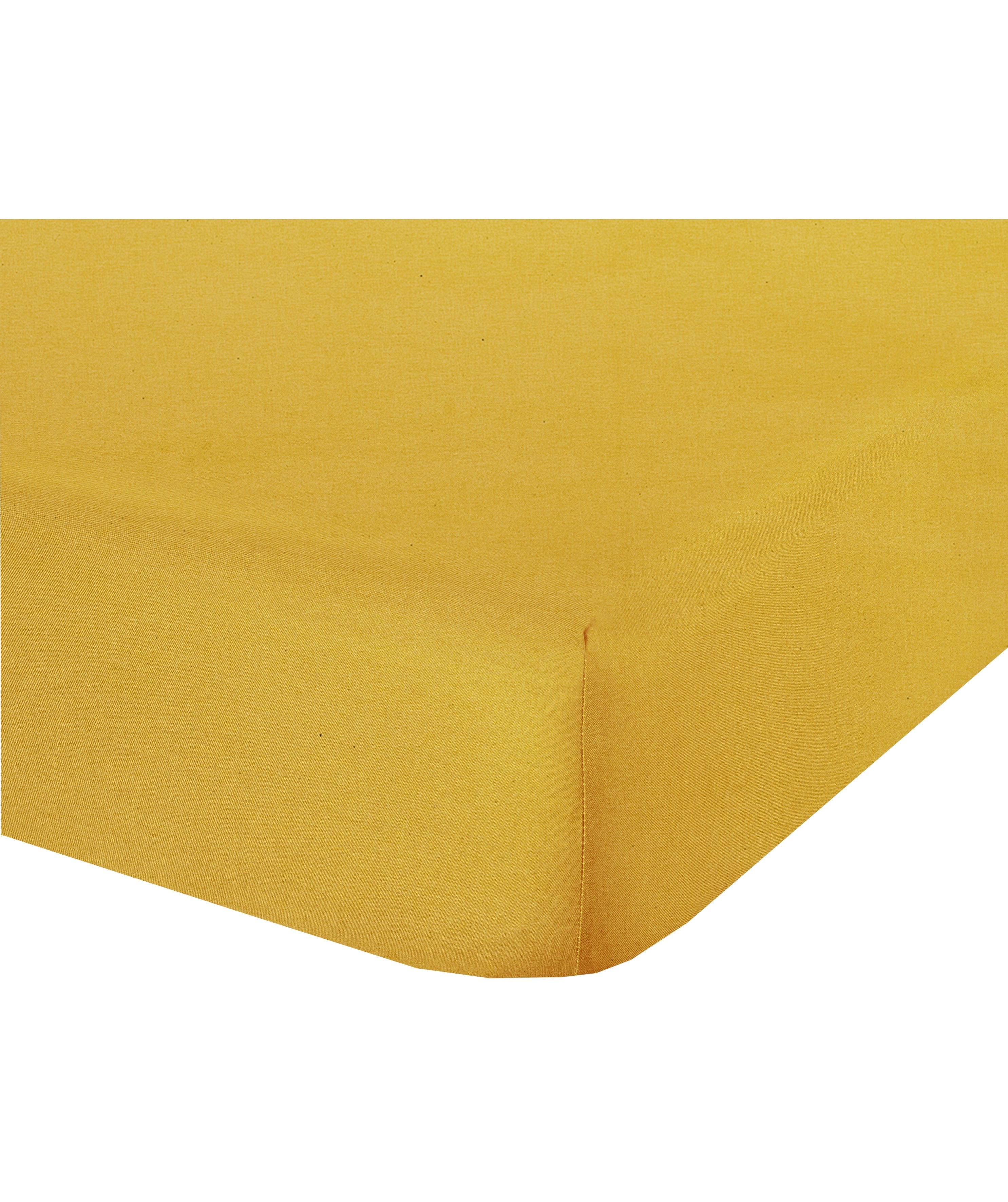 Completo letto lenzuola bicolor in 100% cotone made in Italy NATURALE/OCRA