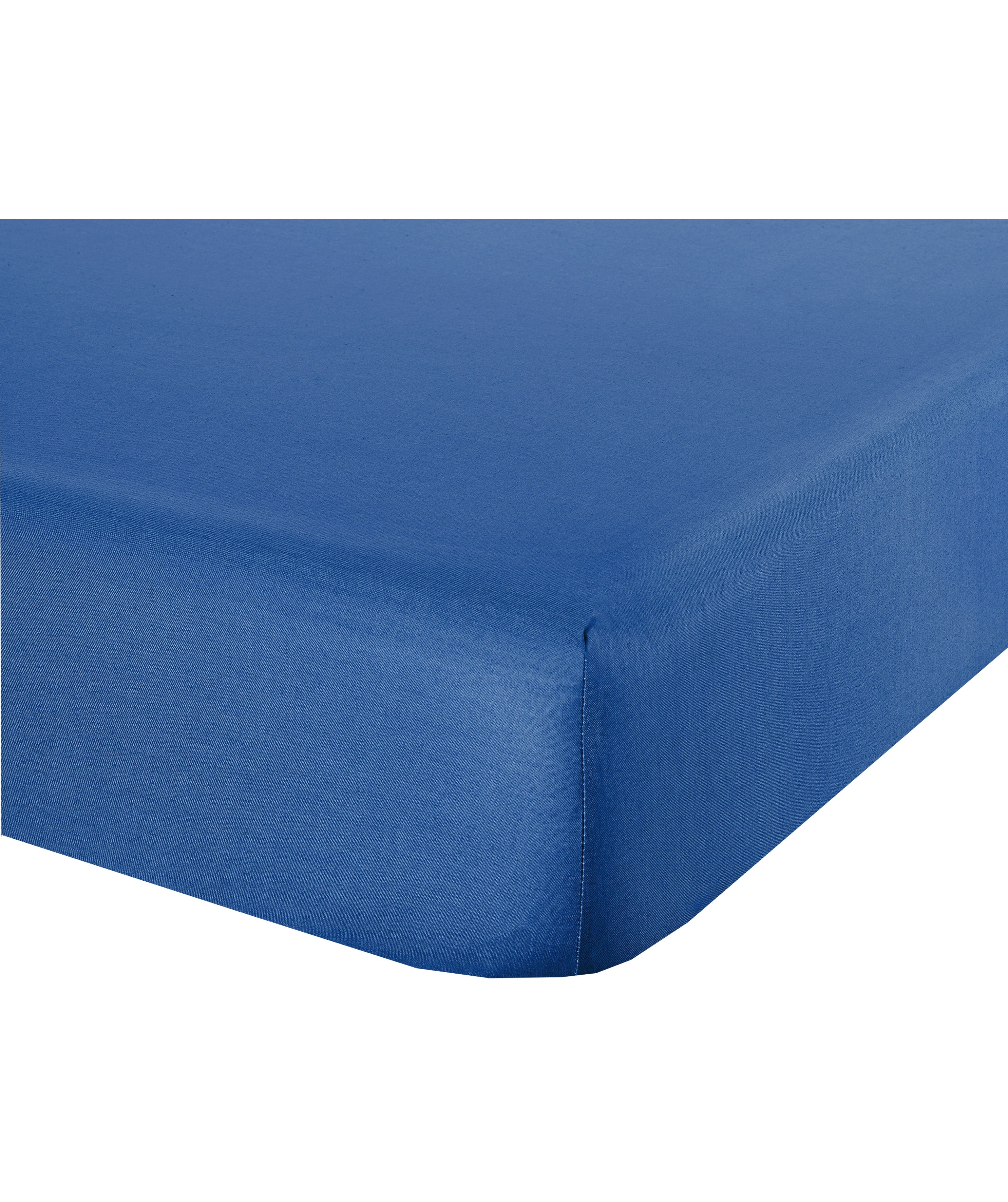 Completo letto lenzuola bicolor in 100% cotone made in Italy  NATURALE/BLUETTE