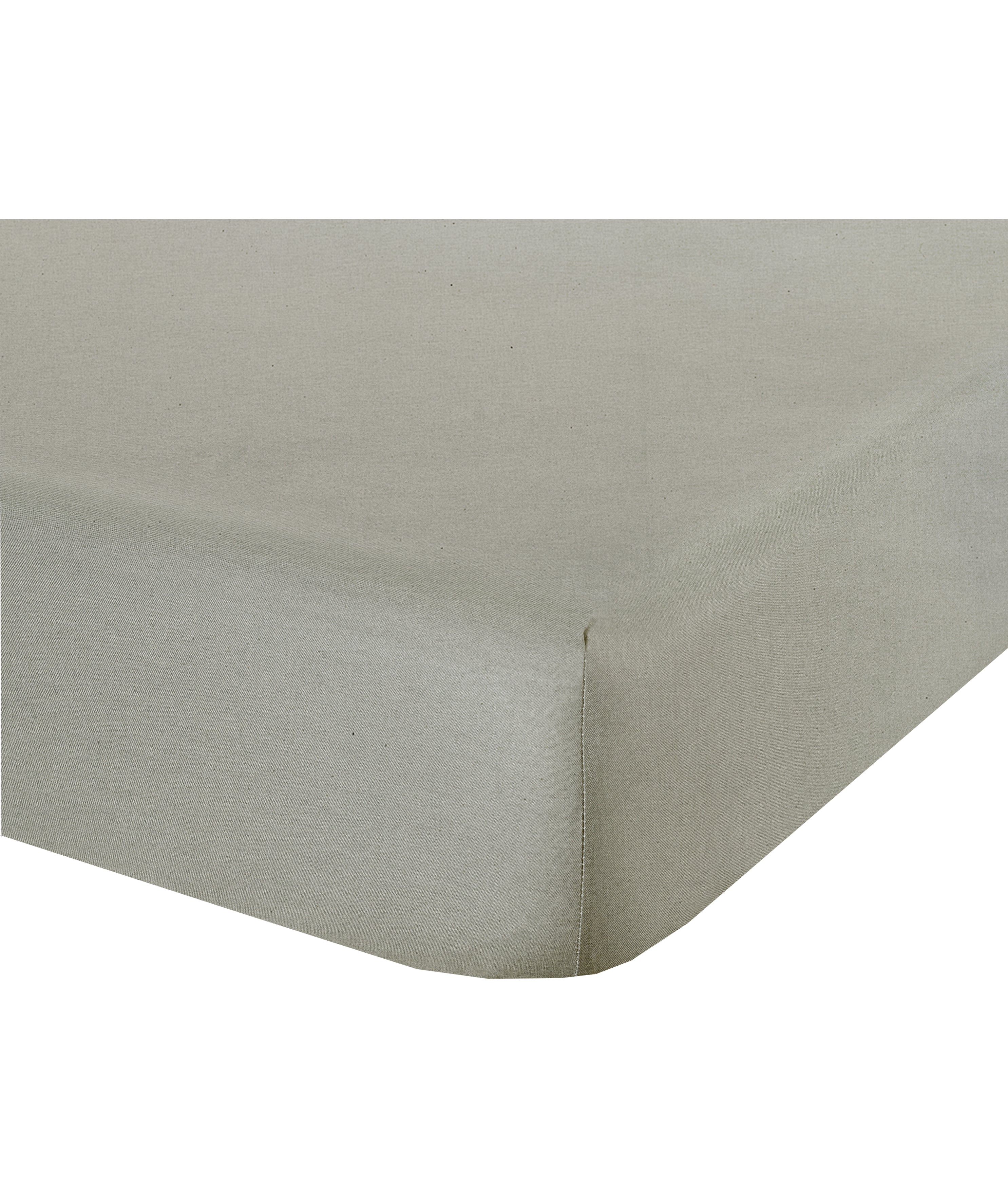 Completo letto lenzuola bicolor in 100% cotone made in Italy NATURALE/TORTORA