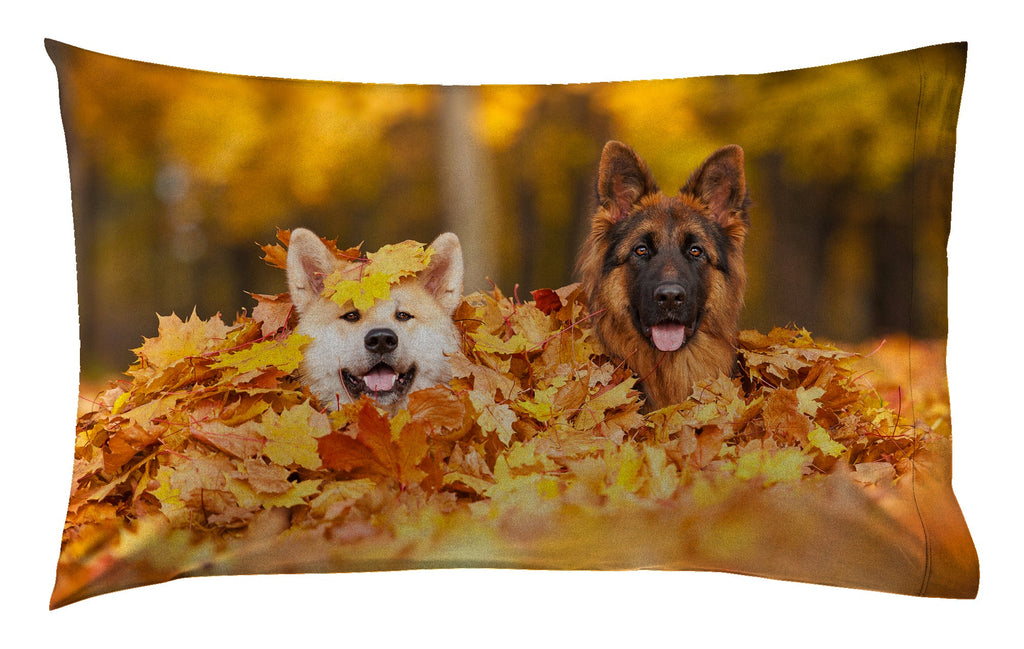 Coppia di federe set di 2 federe stampa digitale 100% cotone made in italy CANI - NOVILUNIO.IT