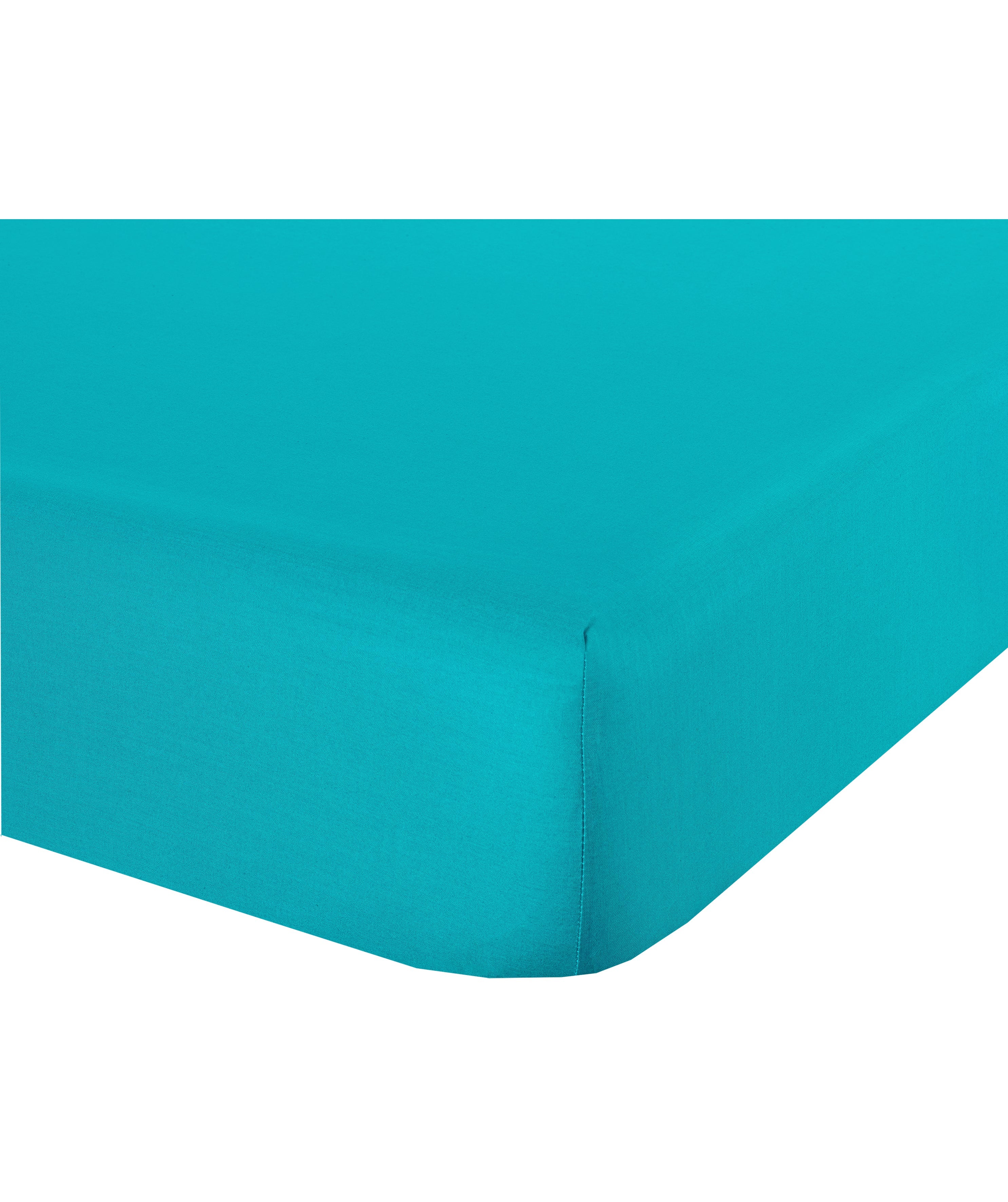 Lenzuolo letto sotto lenzuola con angoli in cotone made in italy VERDE AZZORRE - NOVILUNIO.IT