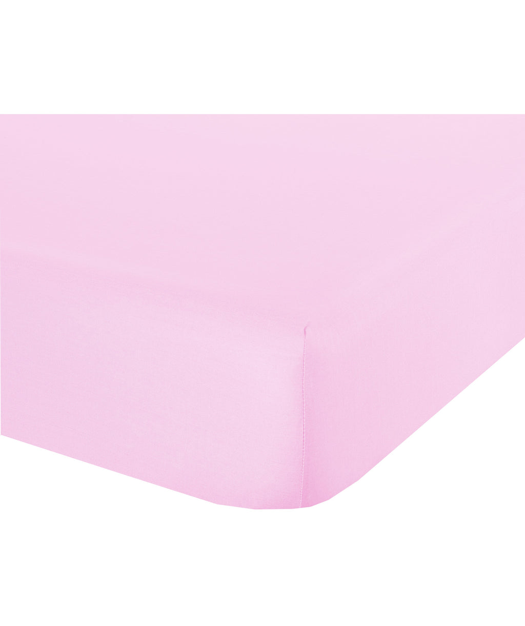 Lenzuolo letto sotto lenzuola con angoli in cotone made in italy ROSA - NOVILUNIO.IT