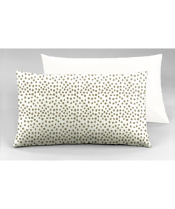 Set 2 federe coppia di federe bifaccia doubleface stampa digitale 100% cotone Made in Italy DOT MINI  TORTORA - NOVILUNIO.IT