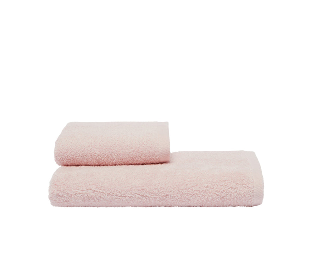 Set Asciugamani 2 Pezzi (1 Asciugamano viso 1 Asciugamano ospite) soffici morbidi assorbenti ROSA - NOVILUNIO.IT