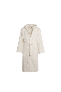 Accappatoio Sciallato Doccia Bagno soffice morbido assorbente resistente 100% cotone PANNA