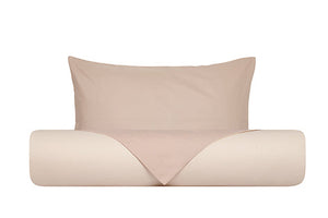 Set copripiumino federe letto bicolor double face parure copripiumino in cotone made in Italy NATURALE/SABBIA
