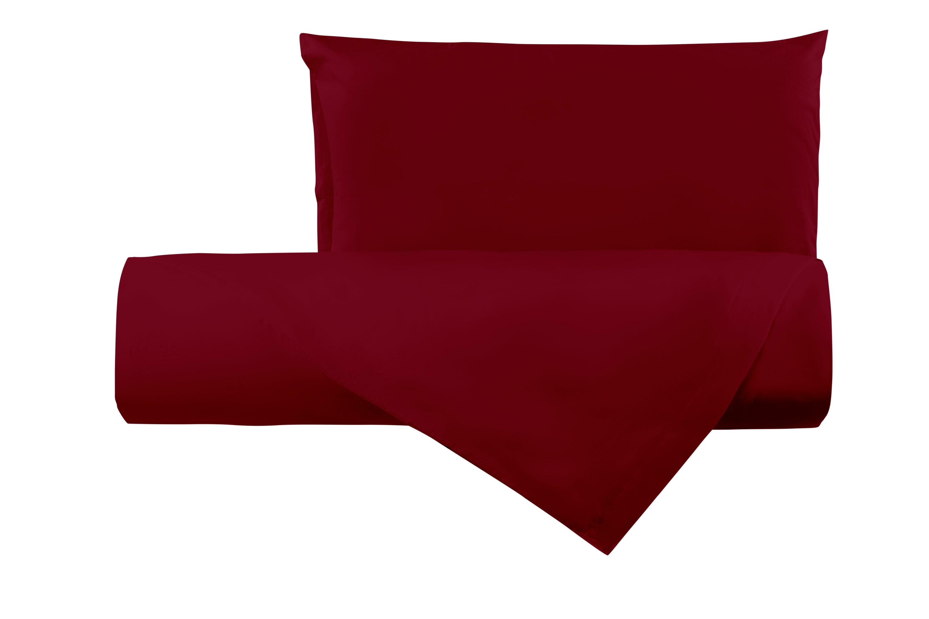 Set copripiumino federe letto parure copripiumino in cotone made in Italy BORDEAUX