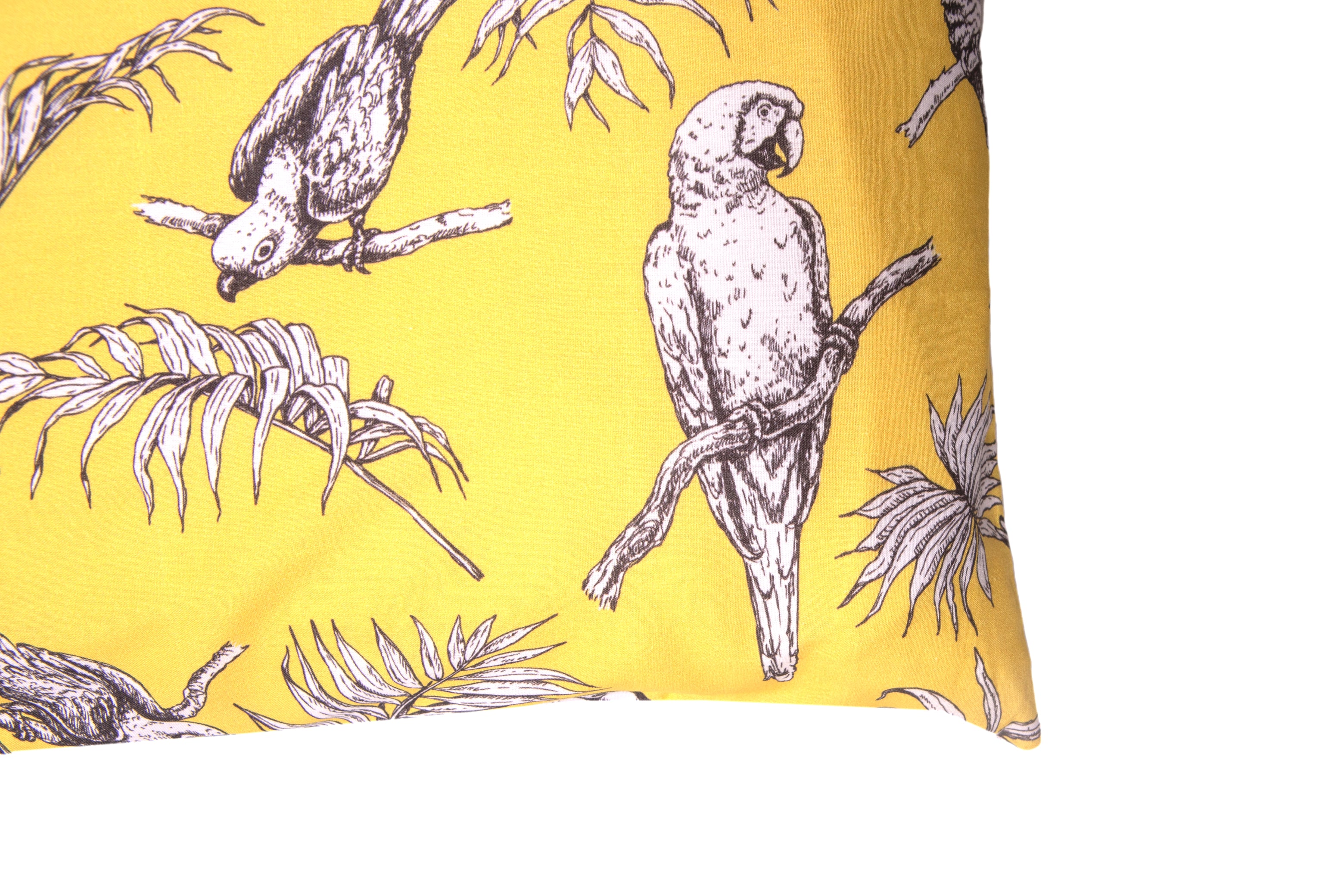 Completo letto lenzuola federe bifaccia double face stampa digitale in cotone made in italy  CUBA GIALLO/BIANO