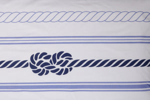 Set Copripiumino federe bifaccia Doubleface parure Copripiumino Stampa Digitale Cotone Made in Italy NODI / BIANCO