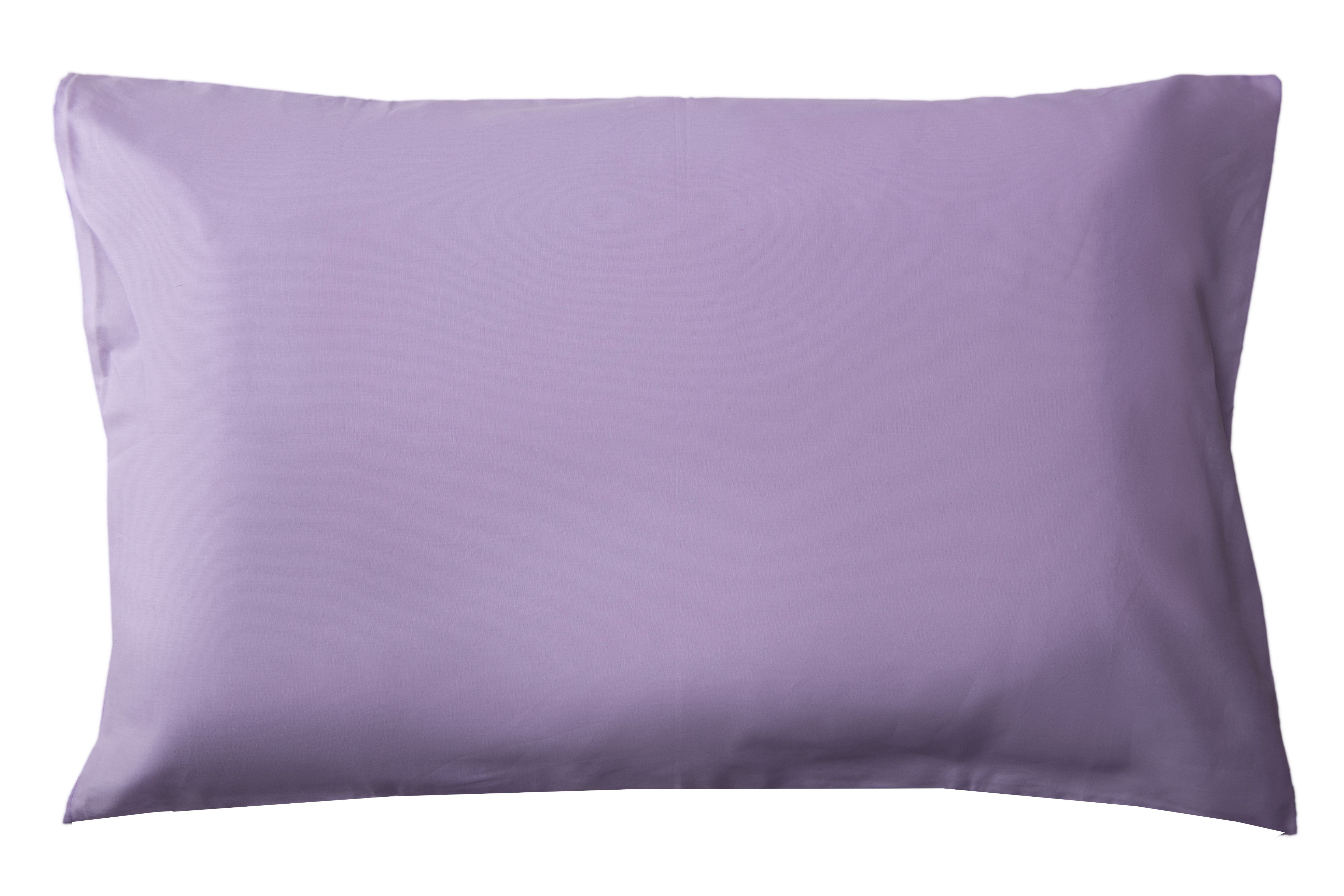 Set 2 federe coppia di federe bifaccia doubleface stampa digitale 100% cotone Made in Italy SOTTOBOSCO/LILLA