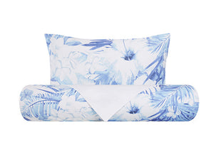 Set Copripiumino federe bifaccia Doubleface parure Copripiumino Stampa Digitale 100% Cotone Made in Italy CLARA/BIANCO