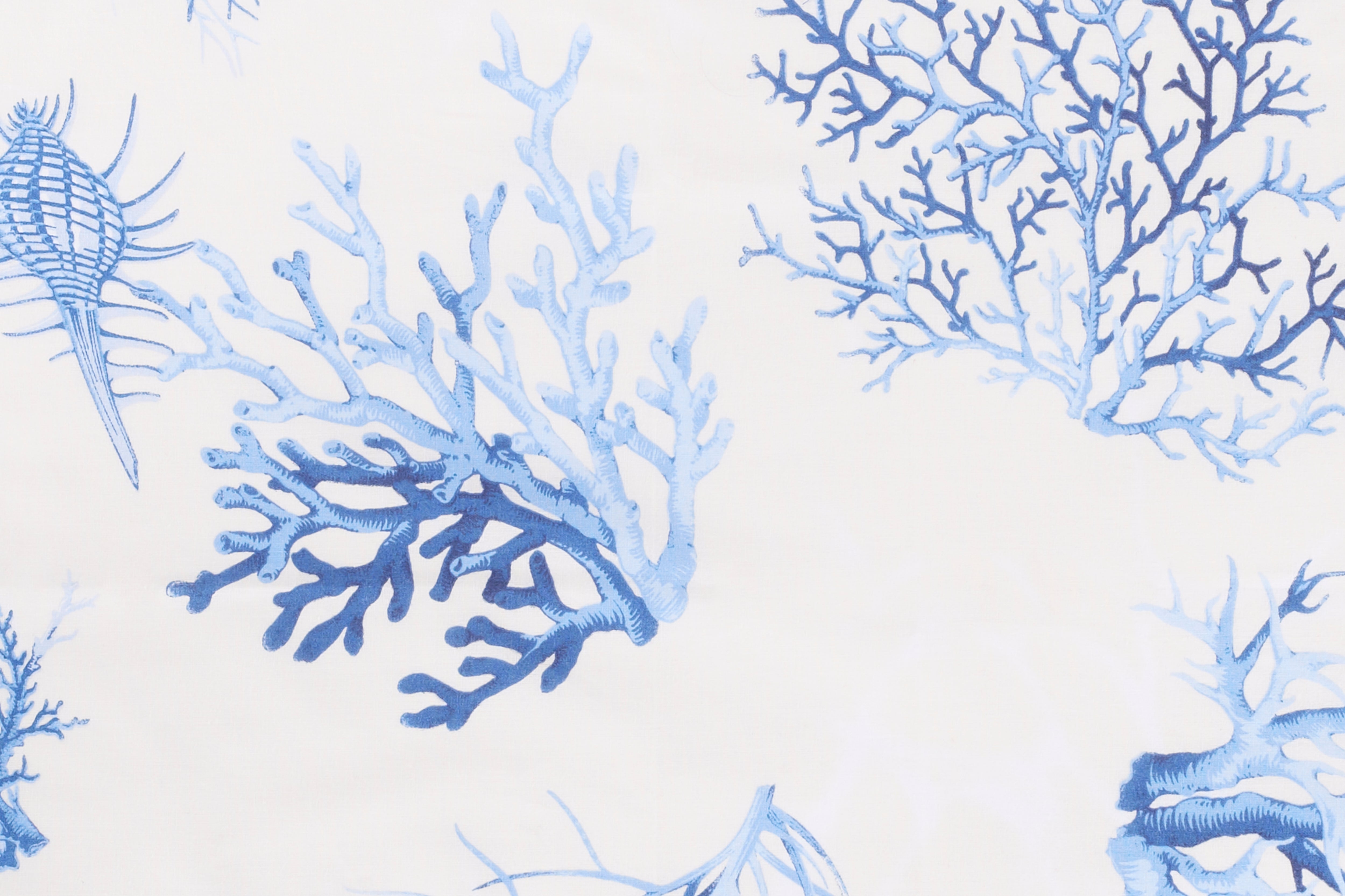 Set di 6 tovaglioli da tavola in stoffa 45 x 45 CM 100% cotone stampa digitale dai colori vivi ed intensi lavabili in lavatrice made in Italy CORALLI BLU