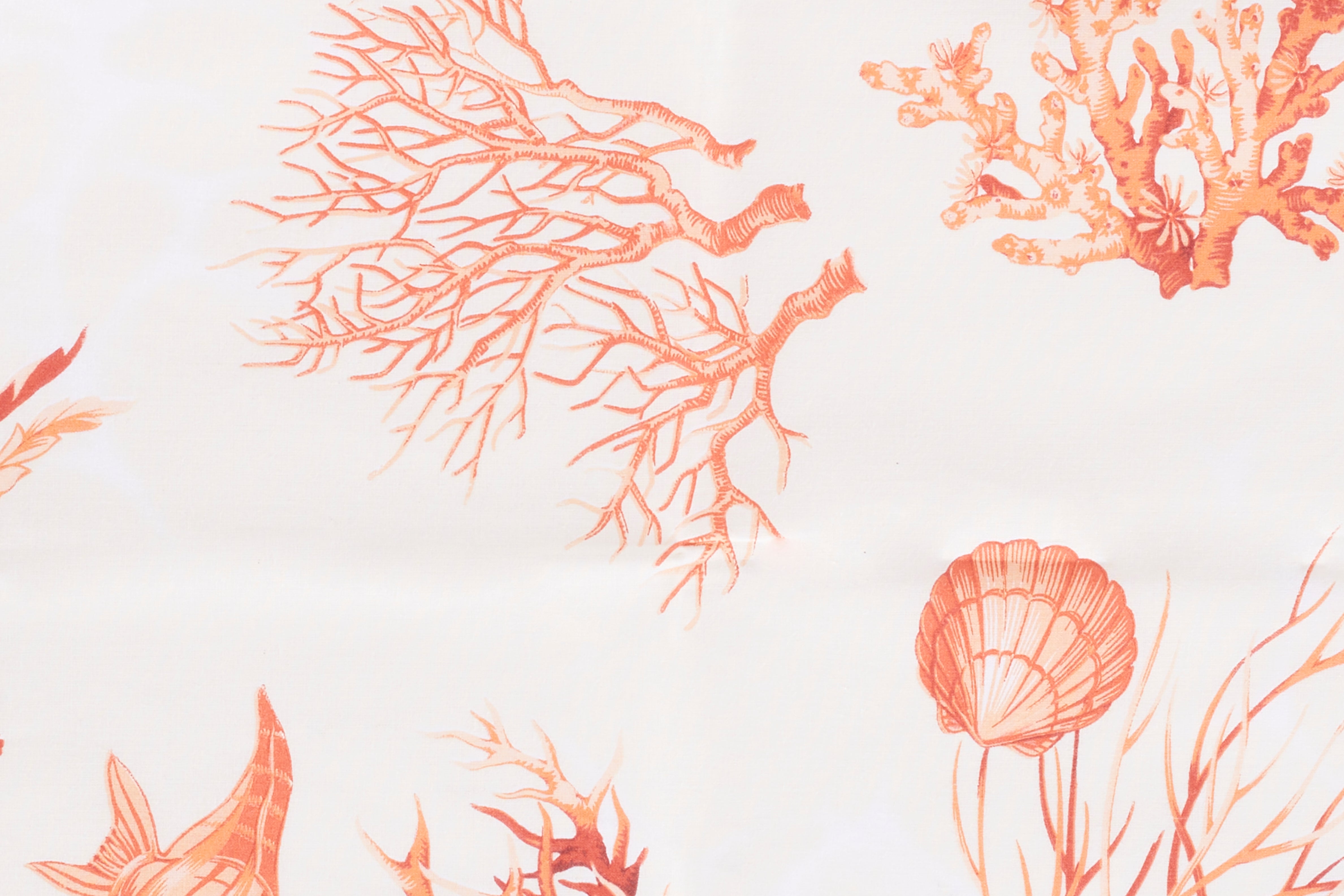 Set di 6 tovaglioli da tavola in stoffa 45 x 45 CM 100% cotone stampa digitale dai colori vivi ed intensi lavabili in lavatrice made in Italy CORALLI ROSSO