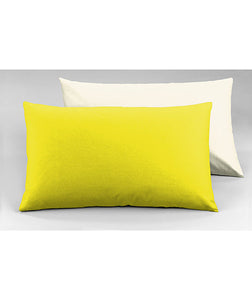 Set copripiumino federe letto bicolor double face parure copripiumino in cotone made in Italy NATURALE/GIALLO SOLE