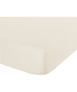 Lenzuolo letto sotto lenzuola con angoli in cotone made in italy NATURALE