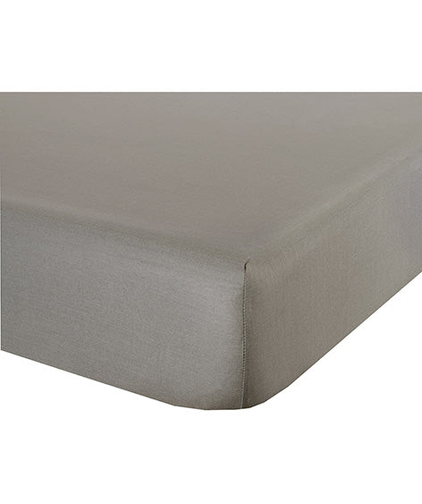 Lenzuolo letto sotto lenzuola con angoli in cotone made in italy TORTORA