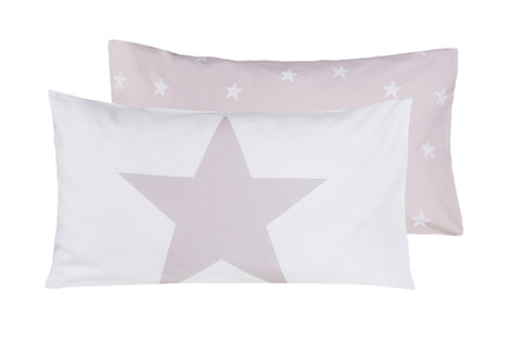 Set copripiumino federe letto 100% cotone stampa digitale STELLA ROSA