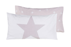 Set copripiumino federe letto 100% cotone stampa digitale STELLA ROSA