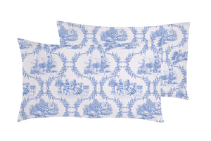 Set copripiumino federe parure Copripiumino eleganti fantasie stampa digitale 100% cotone Made in Italy TROILE DE JOUY OLIMPIA