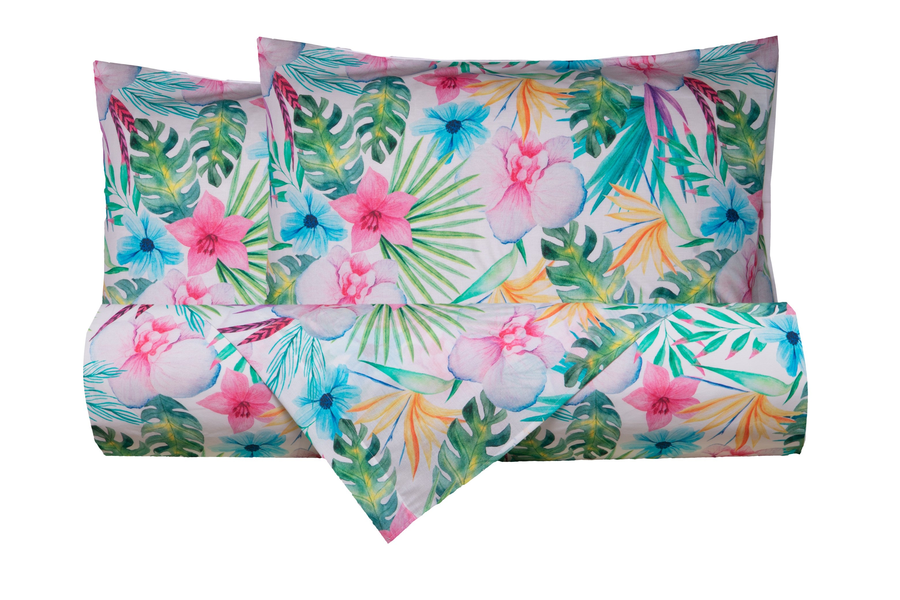 Set Copripiumino federe parure Copripiumino Stampa Digitale Cotone Made in Italy MELANIA