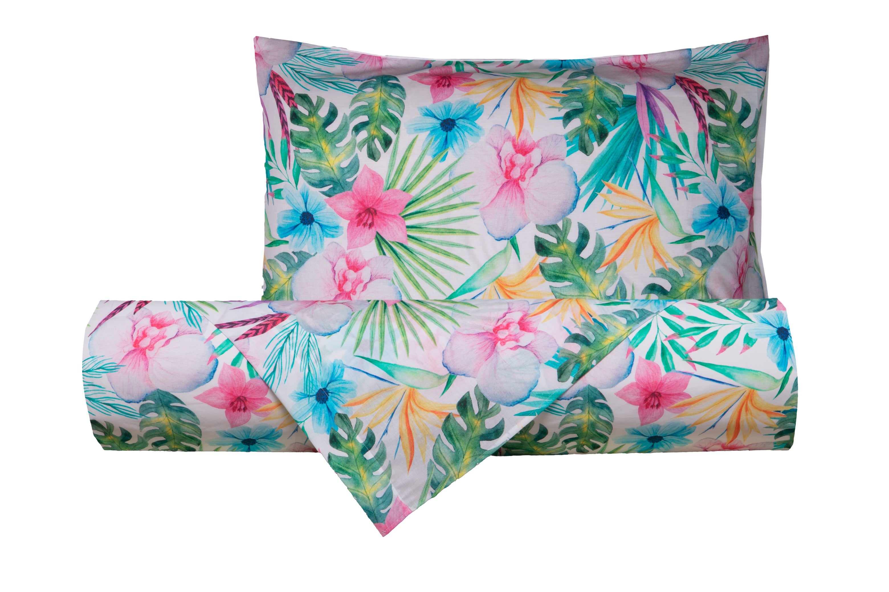 Set Copripiumino federe parure Copripiumino Stampa Digitale Cotone Made in Italy MELANIA