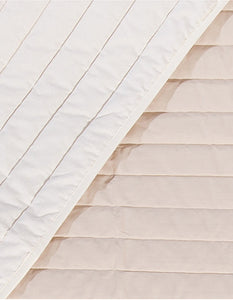 Trapuntino leggero copriletto in 100% cotone imbottitura 100 GR Made in Italy SABBIA/PANNA