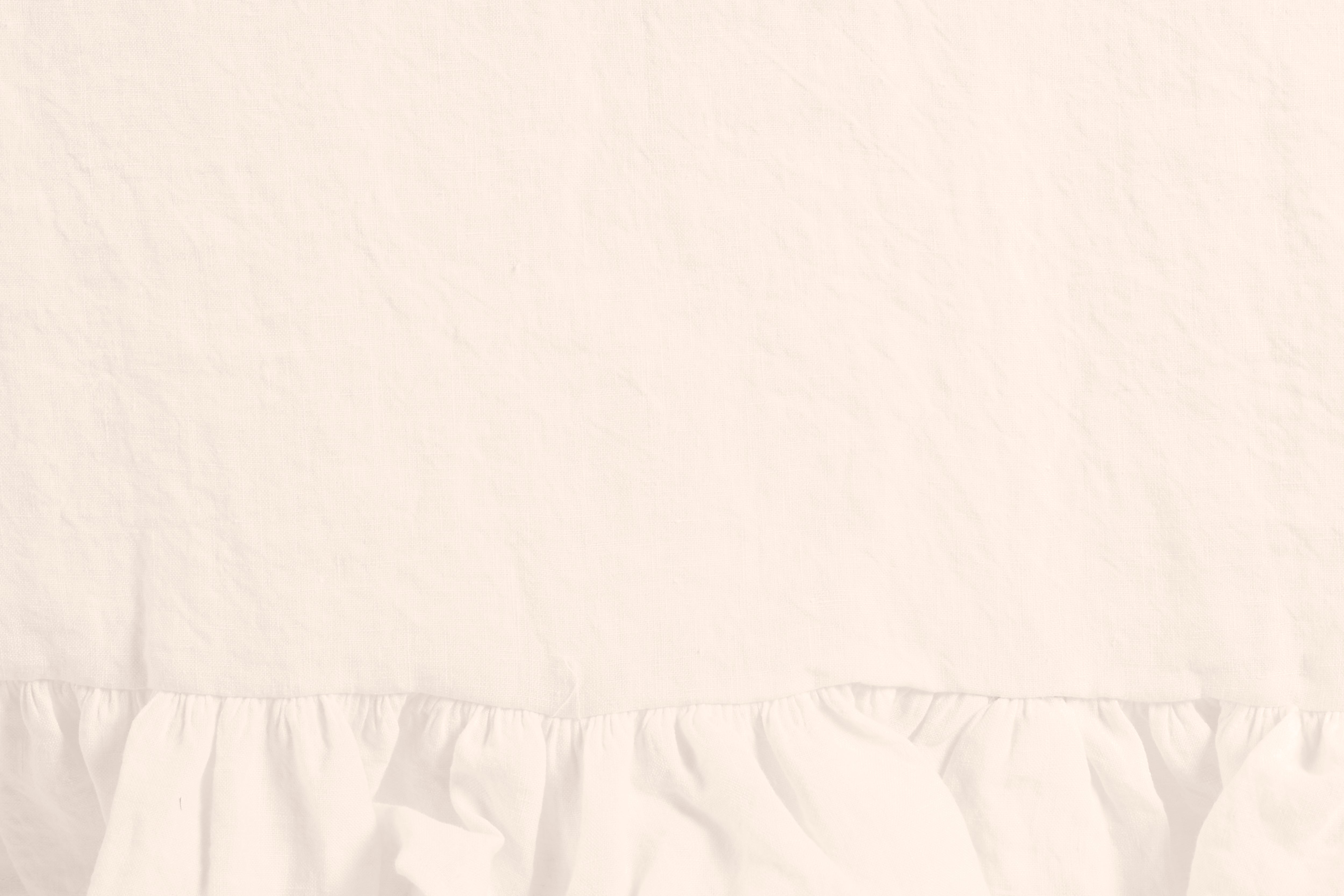 Tovaglia da tavola in 100% puro lino lavato delavè stone washed morbido resistente elegante made in italy  Avorio con Frou Fou