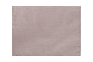 Set di 2 tovagliette americane coppia tovagliette 35 X 50 CM in 100% puro lino lavato delavè stone washed morbido resistente elegante made in italy  TORTORA - Vanita di raso