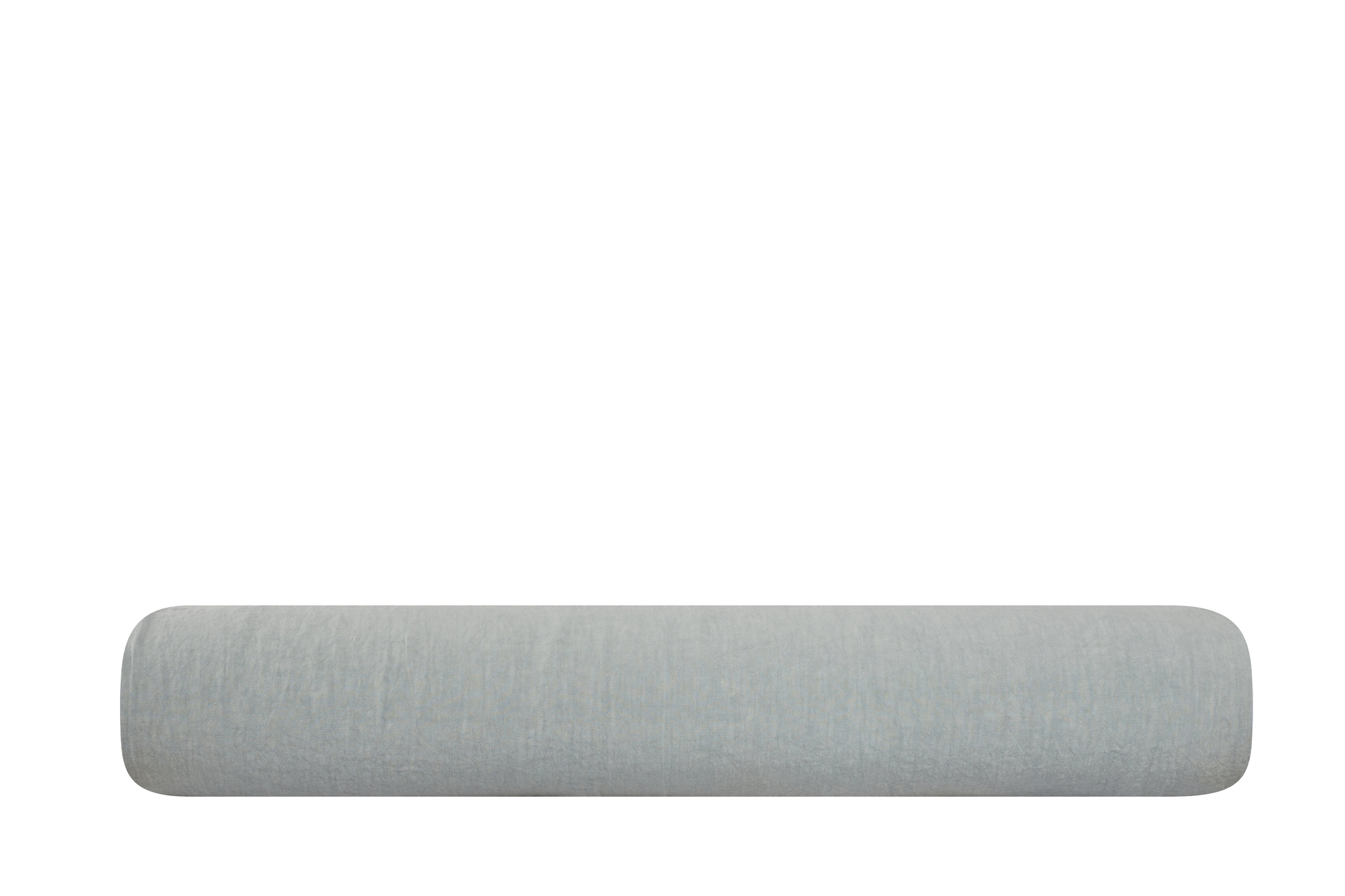 Lenzuolo sotto con angoli in puro lino stonewashed Grigio Fumo