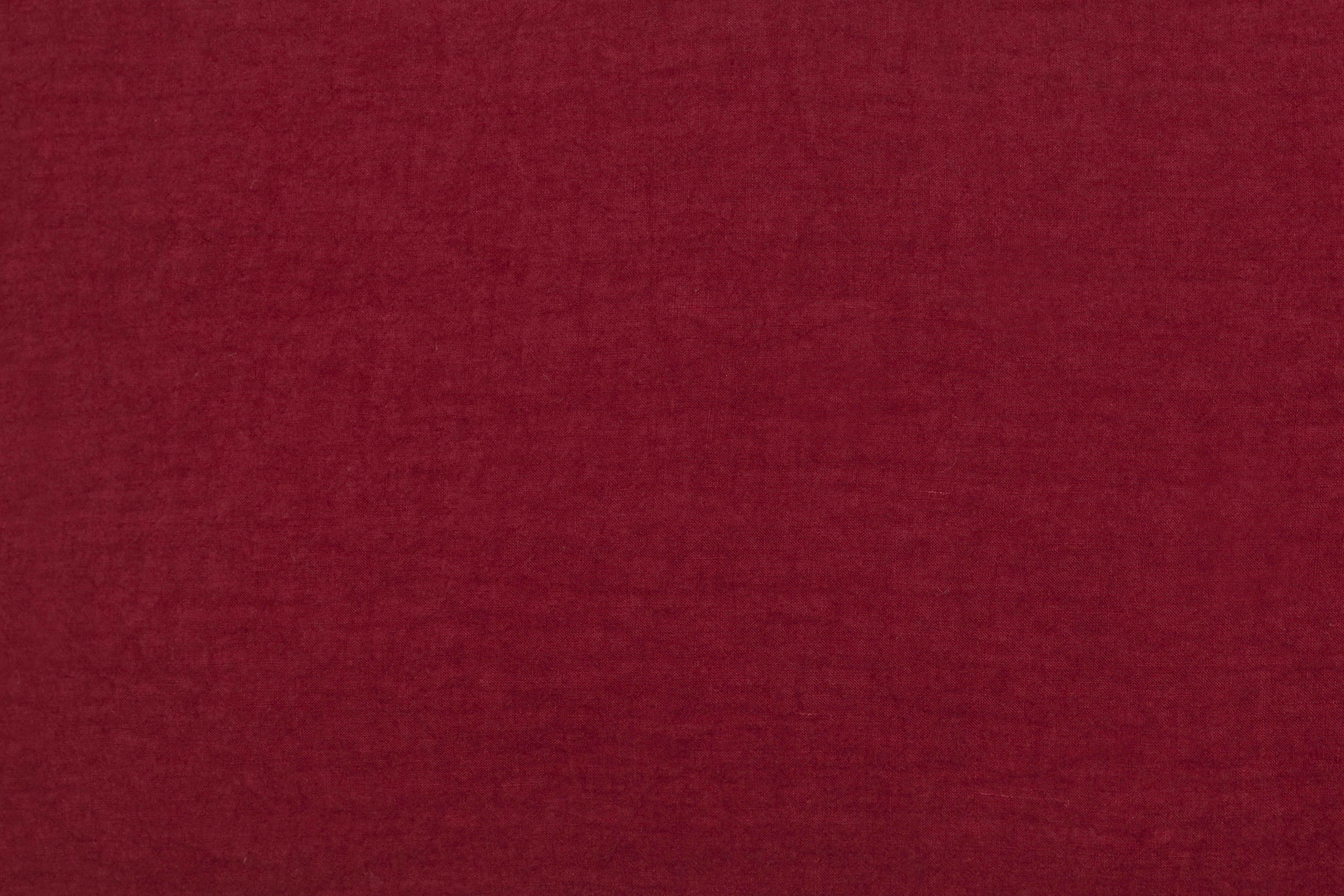 Federa in puro lino stonewashed Bordeaux con Frou Frou