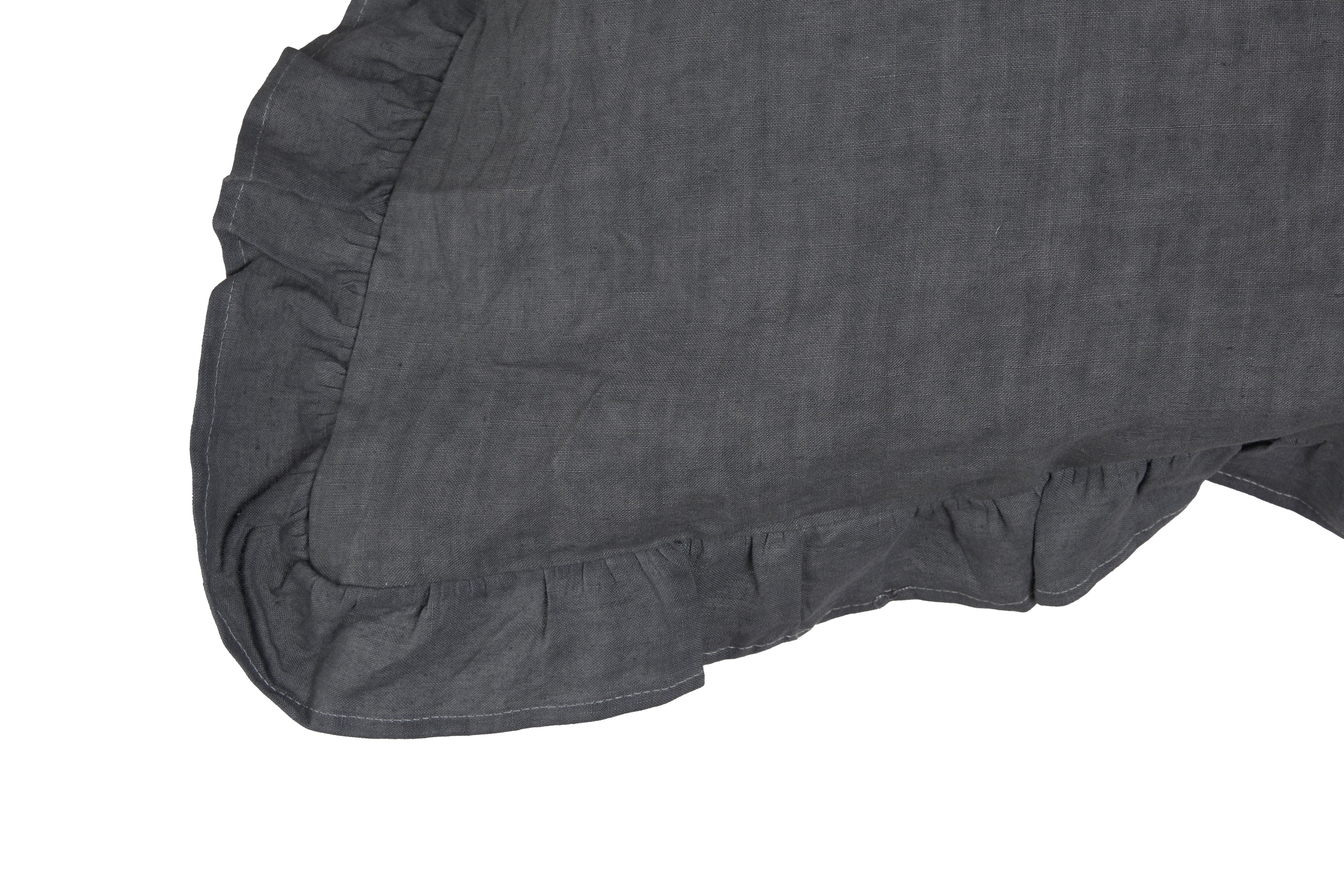 Federa in puro lino stonewashed Tifone con Frou Frou