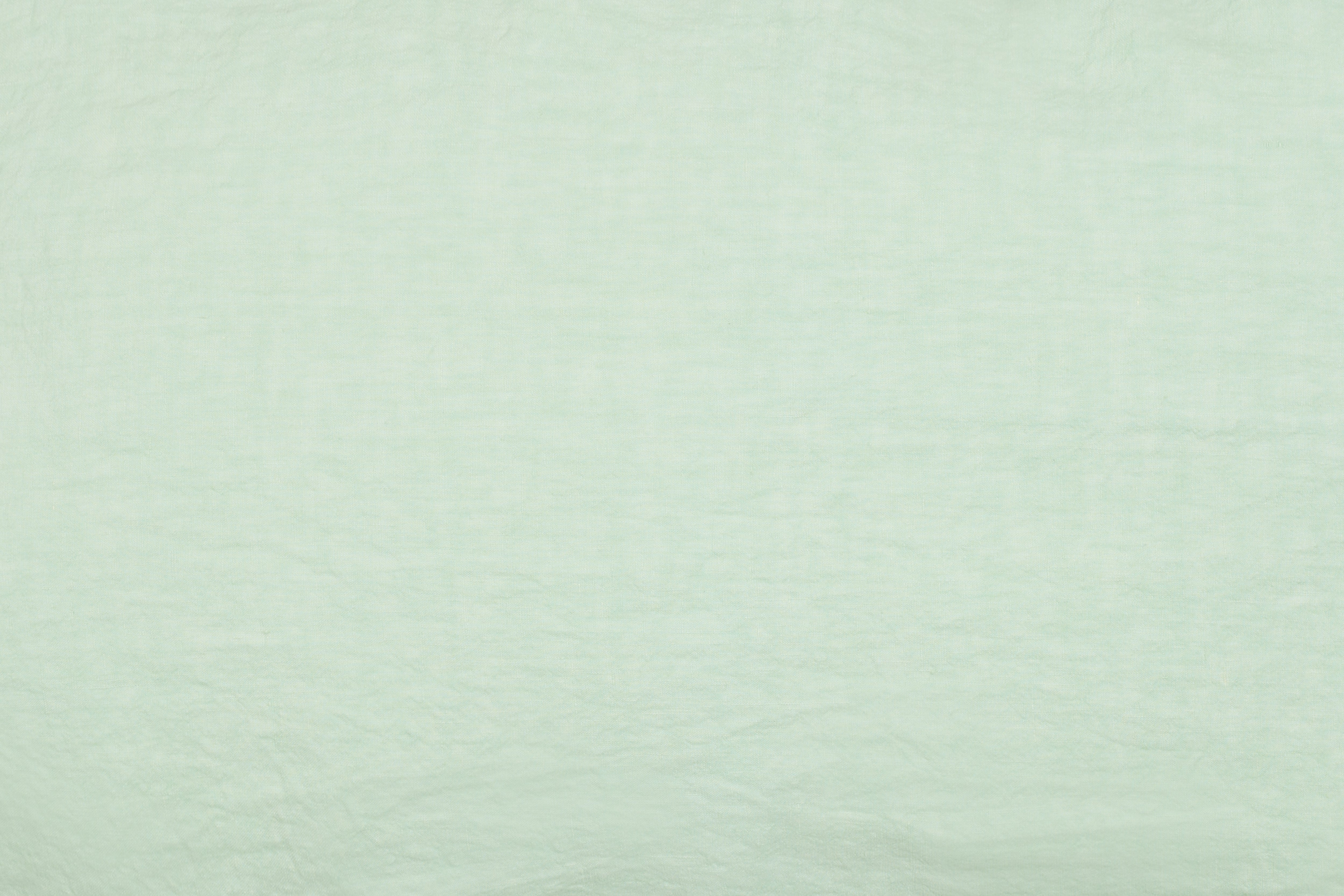 Federa in puro lino stonewashed Verde Delicato con Frou Frou