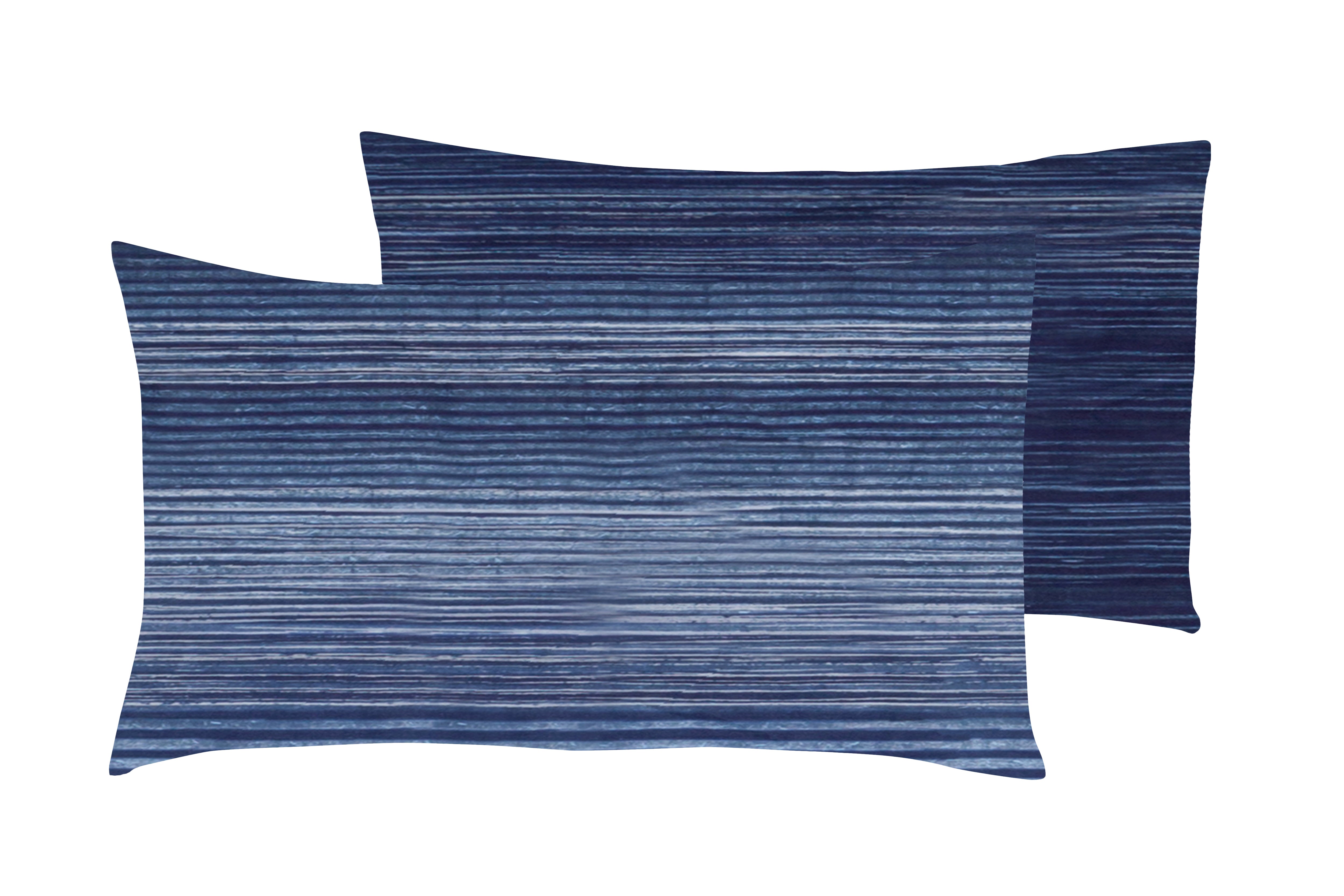 Set copripiumino federe parure Copripiumino eleganti fantasie stampa digitale 100% cotone Made in Italy  GIOCHI BLU - Vanita di raso