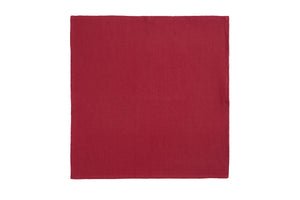 Set di 6 tovaglioli da tavola 45 X 45 CM in misto lino morbido resistente elegante made in italy CILIEGIA