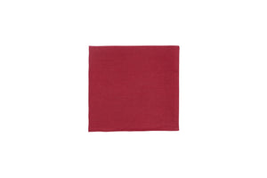 Set di 6 tovaglioli da tavola 45 X 45 CM in misto lino morbido resistente elegante made in italy CILIEGIA