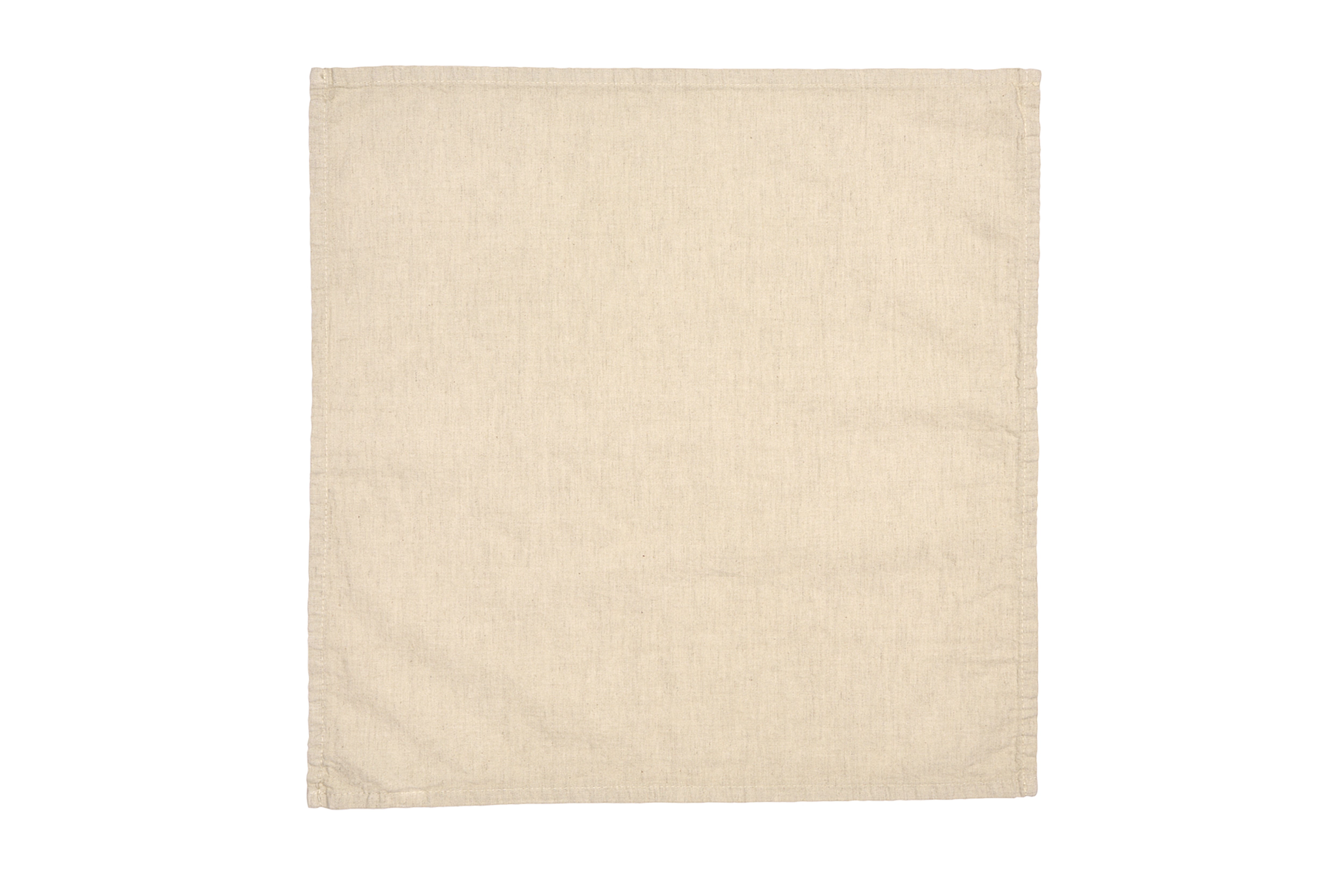 Set di 6 tovaglioli da tavola 45 X 45 CM in misto lino morbido resistente elegante made in italy NATURALE