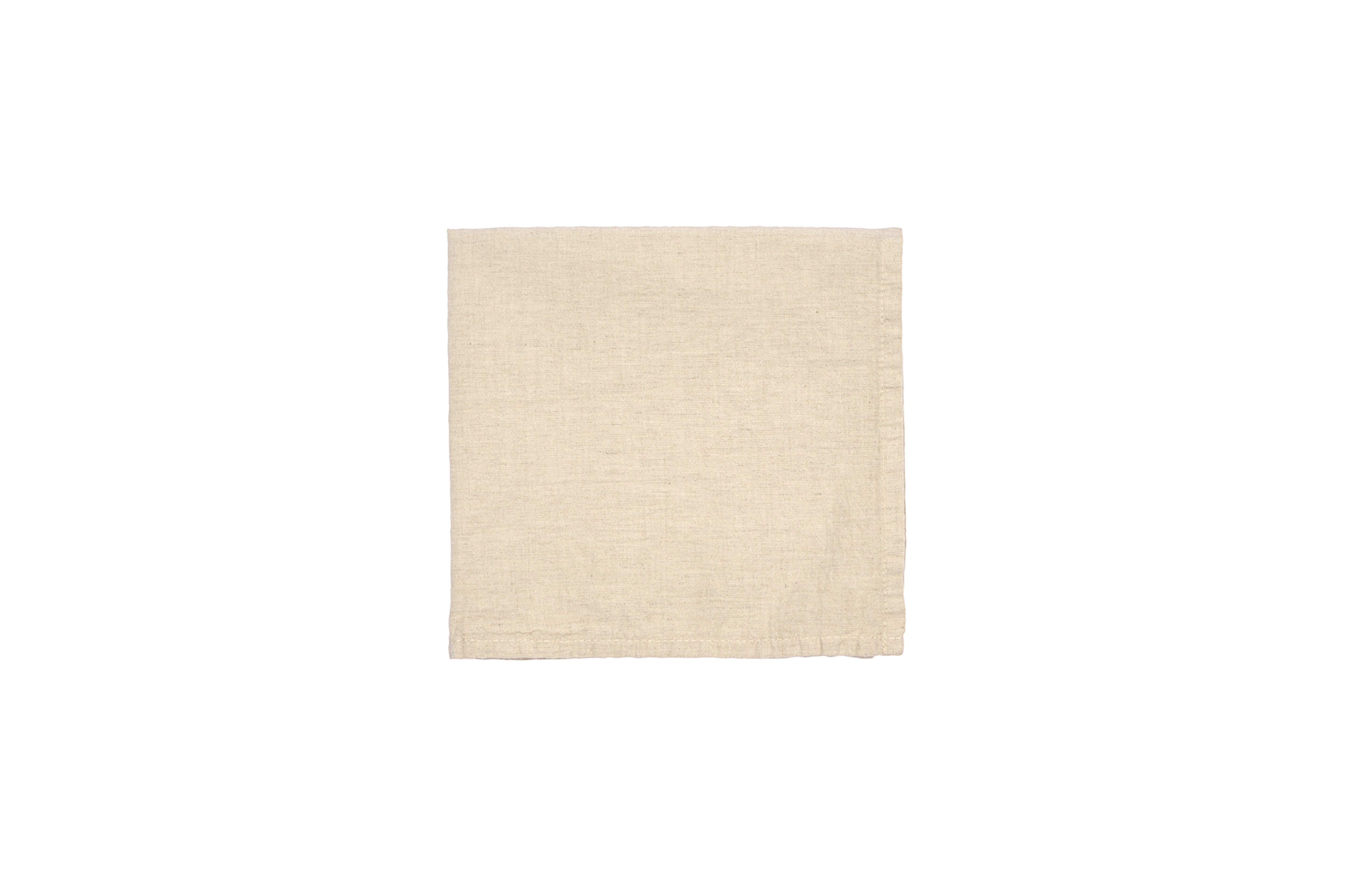 Set di 6 tovaglioli da tavola 45 X 45 CM in misto lino morbido resistente elegante made in italy NATURALE