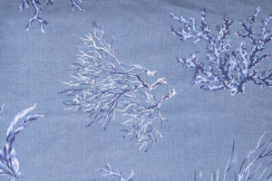 Cuscino Arredo Bifaccia 100% cotone Made in Italy Mare D'inverno / Bianco 40x40cm