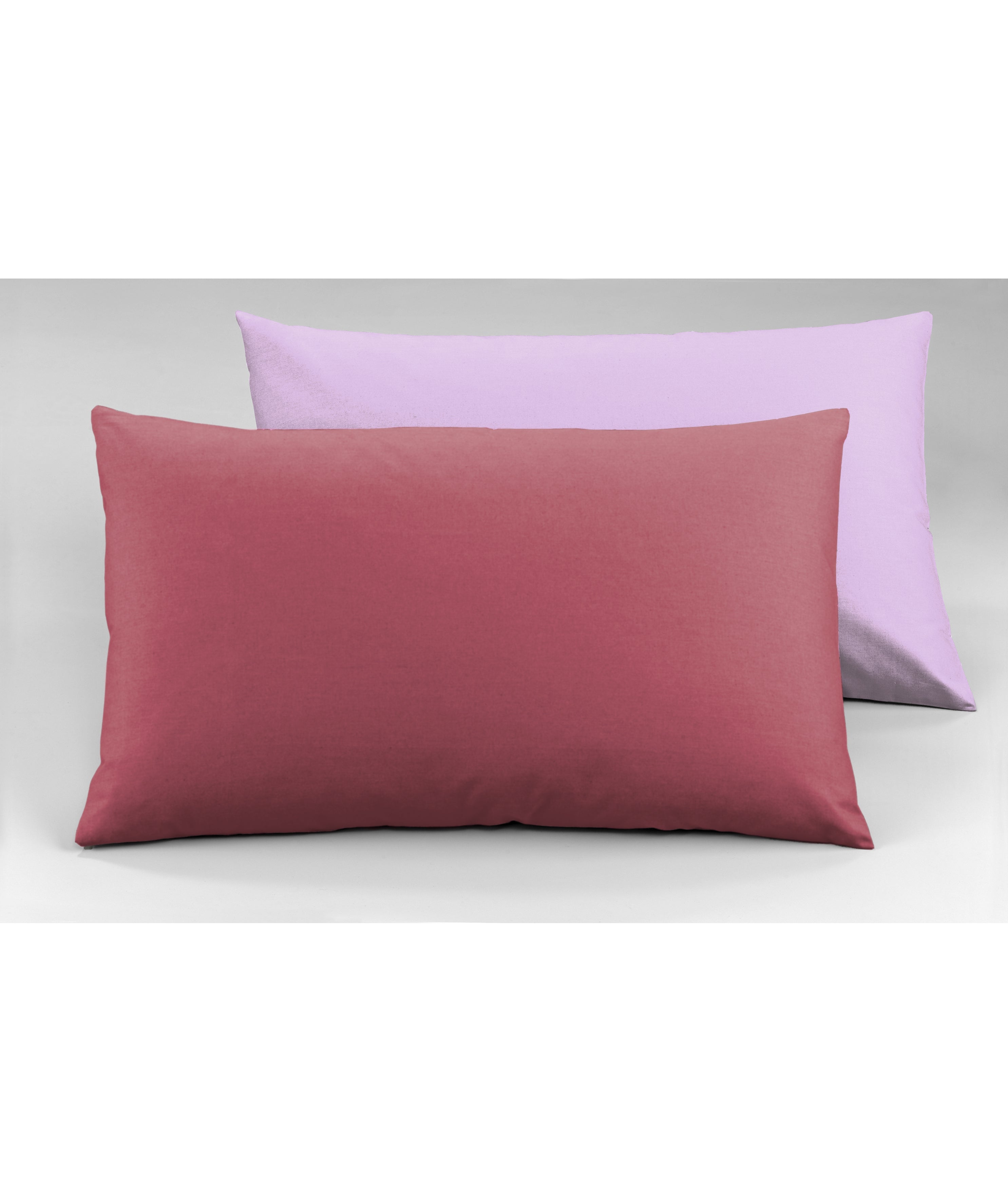 Set copripiumino federe letto bicolor double face parure copripiumino in cotone made in Italy MOSTO/GLICINE