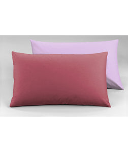 Set copripiumino federe letto bicolor double face parure copripiumino in cotone made in Italy MOSTO/GLICINE