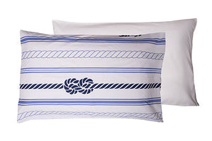 Set Copripiumino federe bifaccia Doubleface parure Copripiumino Stampa Digitale Cotone Made in Italy NODI / BIANCO