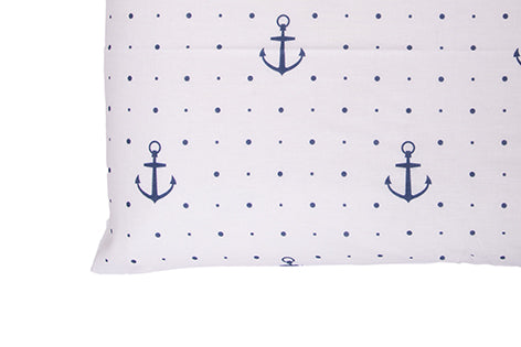 Set 2 federe coppia di federe Set 2 federe coppia di federe bifaccia doubleface stampa digitale 100% cotone Made in Italy ANCORE / BIANCO