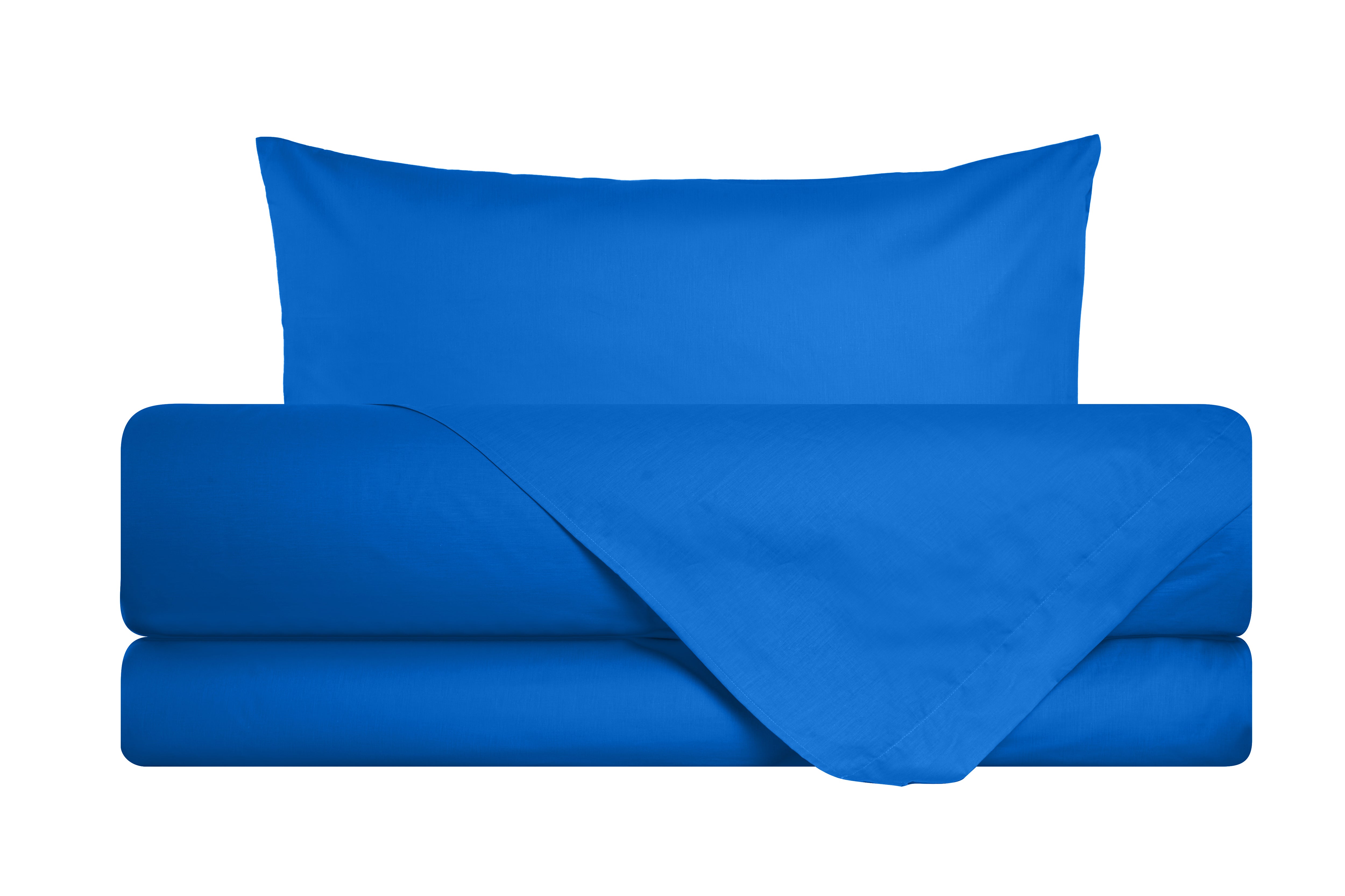 Completo letto lenzuola in 100% cotone made in Italy BLUETTE