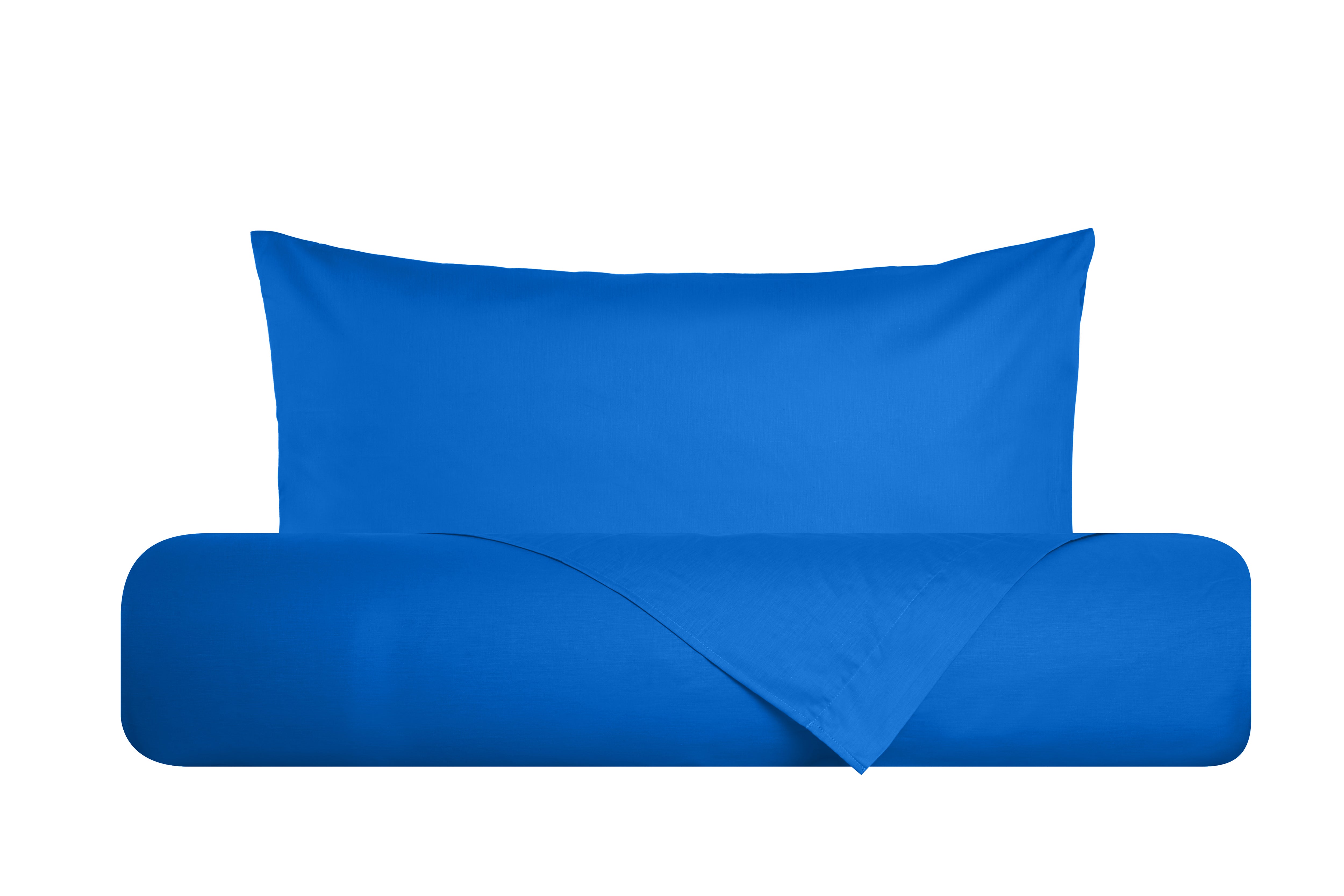 Set copripiumino federe letto parure copripiumino in cotone made in Italy BLUETTE