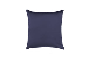 Cuscino Arredo 50 x 50 cm  in Raso di puro cotone Blu Notte