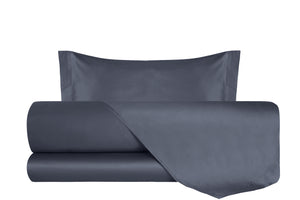 Completo Letto in Raso di puro cotone Grigio